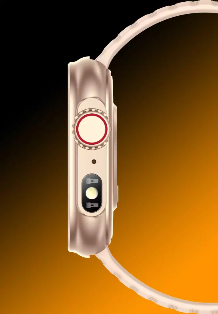 Unisex Smart Watch, Silicone Strap - Multi-functions - Bluetooth Call - Flash light IOS/Android