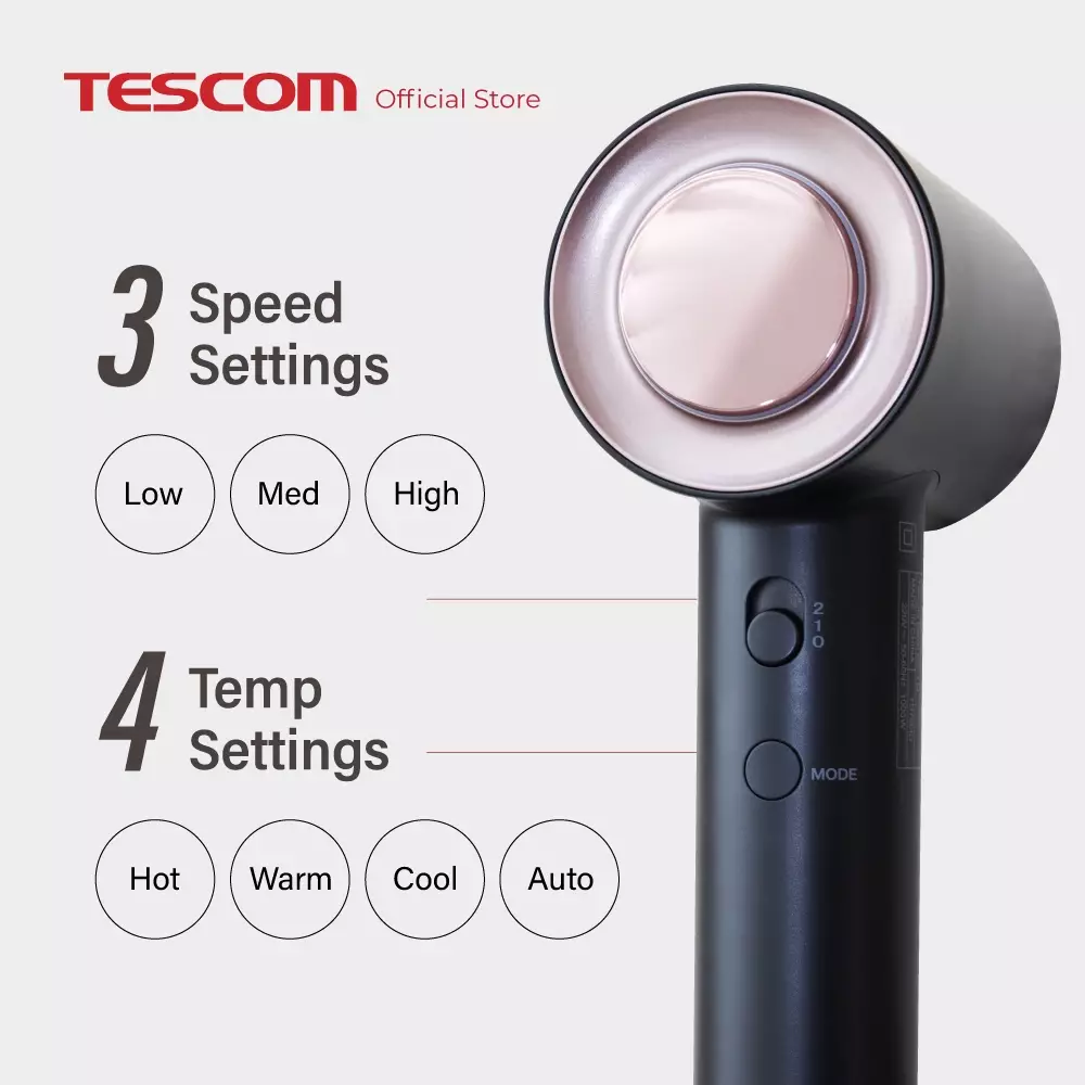 Tescom Gloss Pro Collagen BLDC Hair Dryer / Pengering Rambut Kolagen BLDC TD760ID