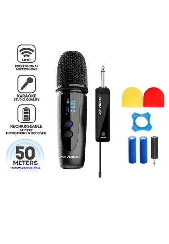Sonicgear black SonicGear WMS 7000UL Professional UHF Wireless Microphone | 50m Transmission Distance 29966ESFB685E7GS_1