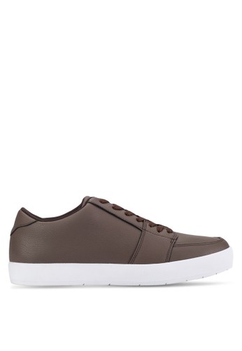 Faux Leather Pebbled Sneakers