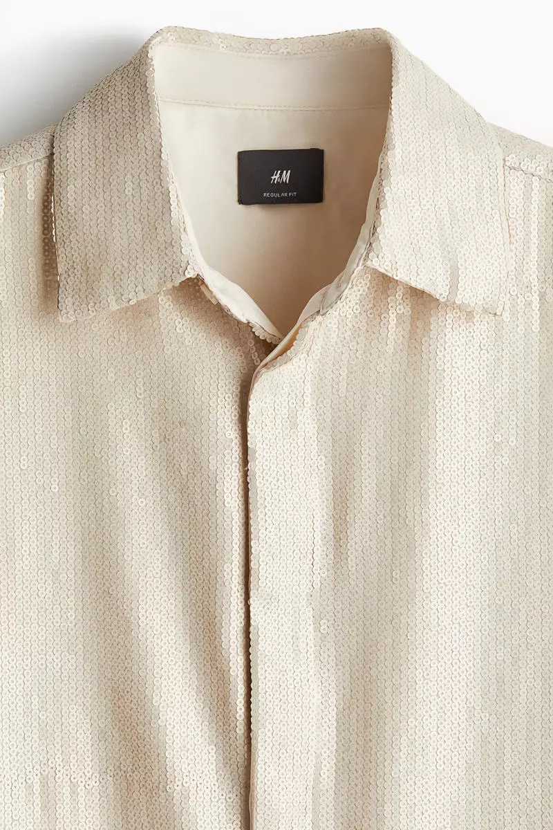 Regular Fit Sequined shirt