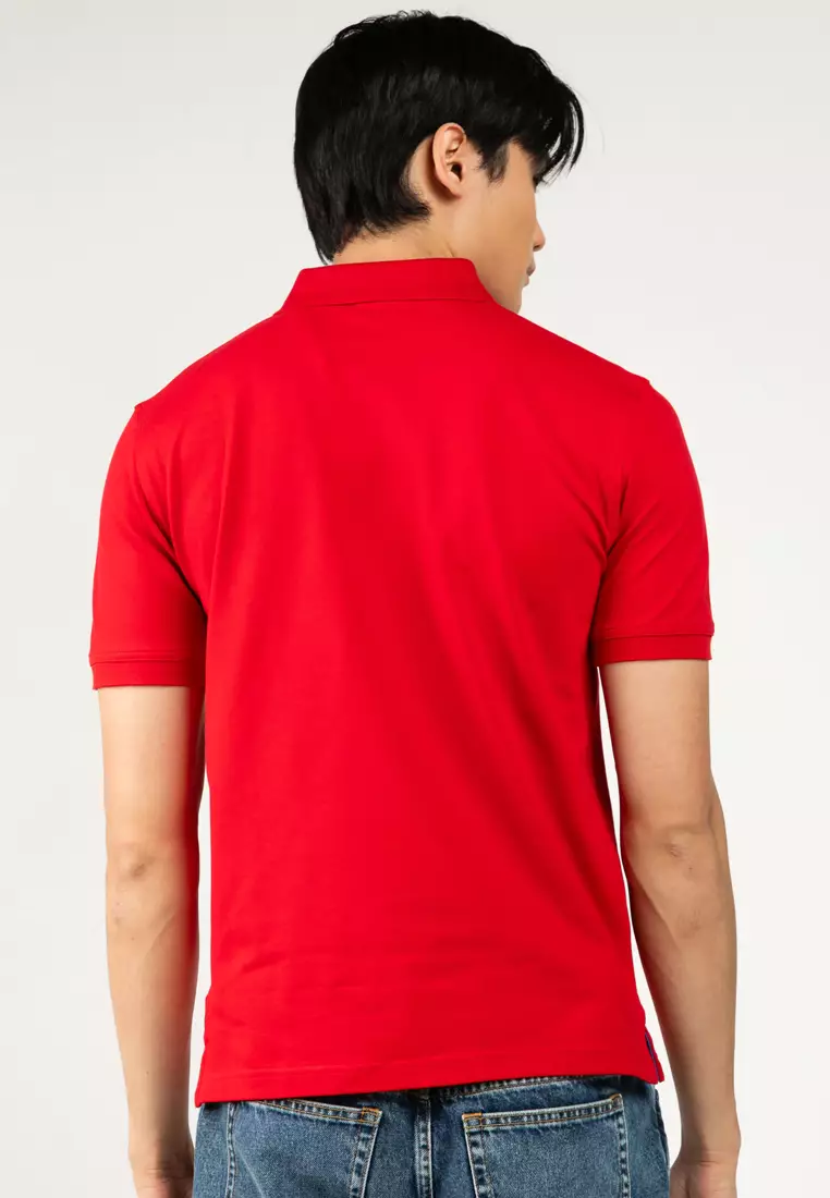 Contrast Pique Polo Shirt