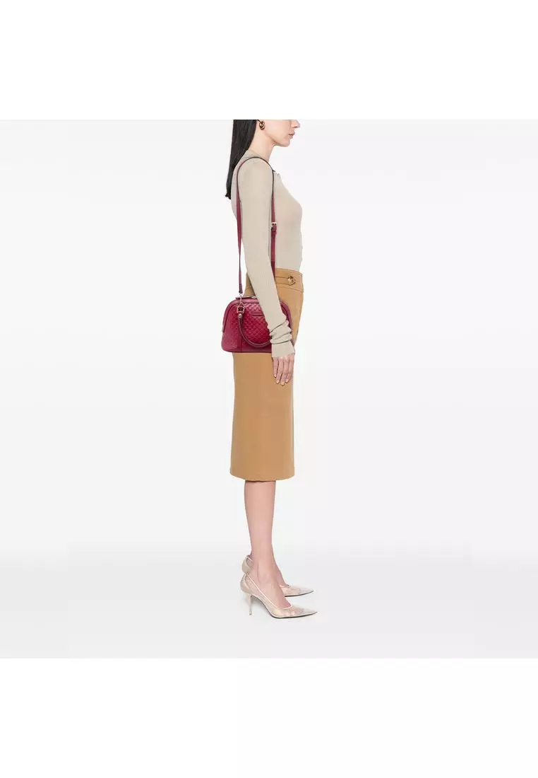 Pre-Loved Gucci Mini Microguccissima Dome Satchel