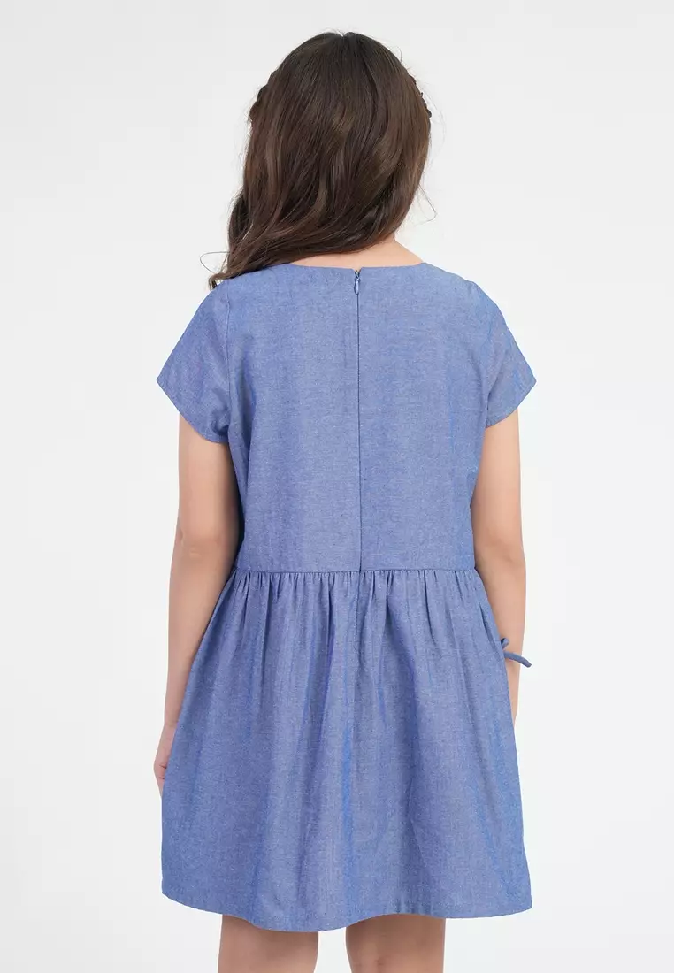 Treehouse Girls Paige Bow-Pocket Girl's Dress