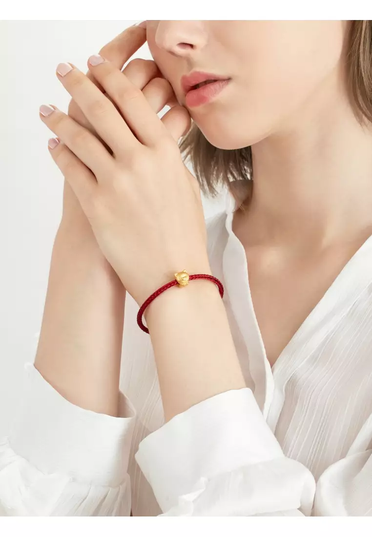 Charme 999 24K Gold Chinese Zodiac Pig Charm 93702C (Bracelet not included)