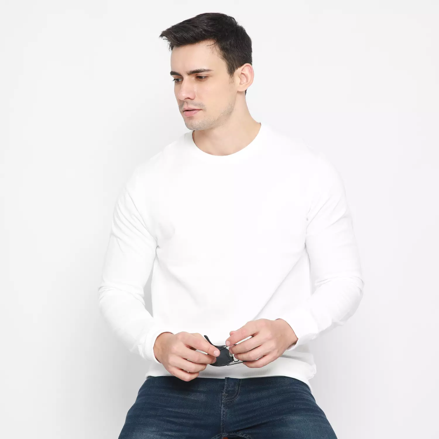 Kale Sweater Sally White/ Sweater Pria Casual / Unisex