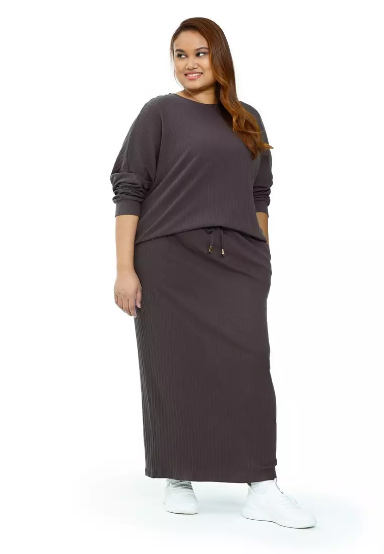 Knit skirt shop plus size