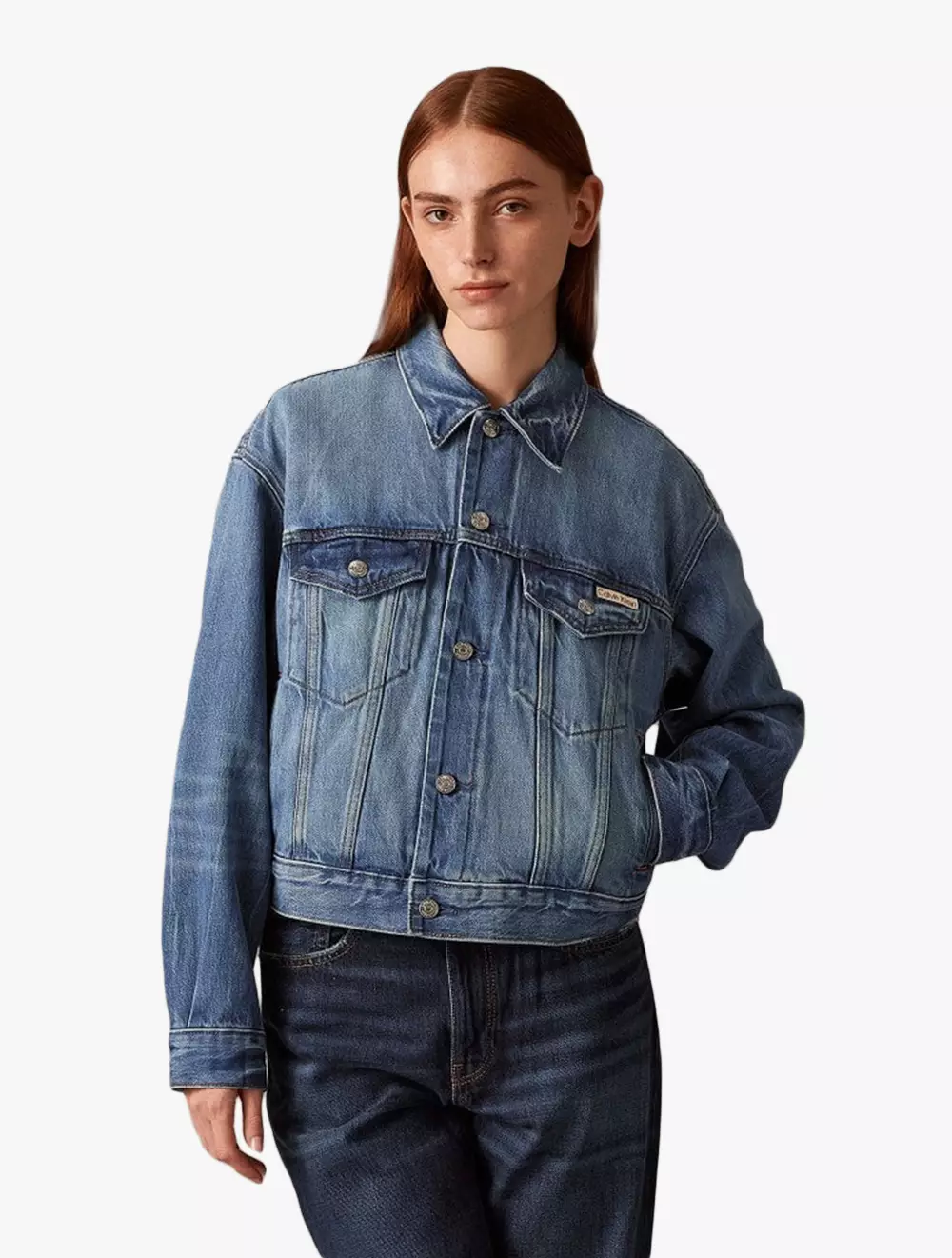 Calvin Klein - 90s Aurora Trucker Jacket - Blue - blue