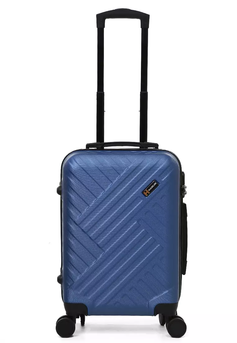 Carlton Koper Unisex Size 20 Inch Suitcase Large Compartment Material ABS+PVC Coated ORIGINAL - Blue