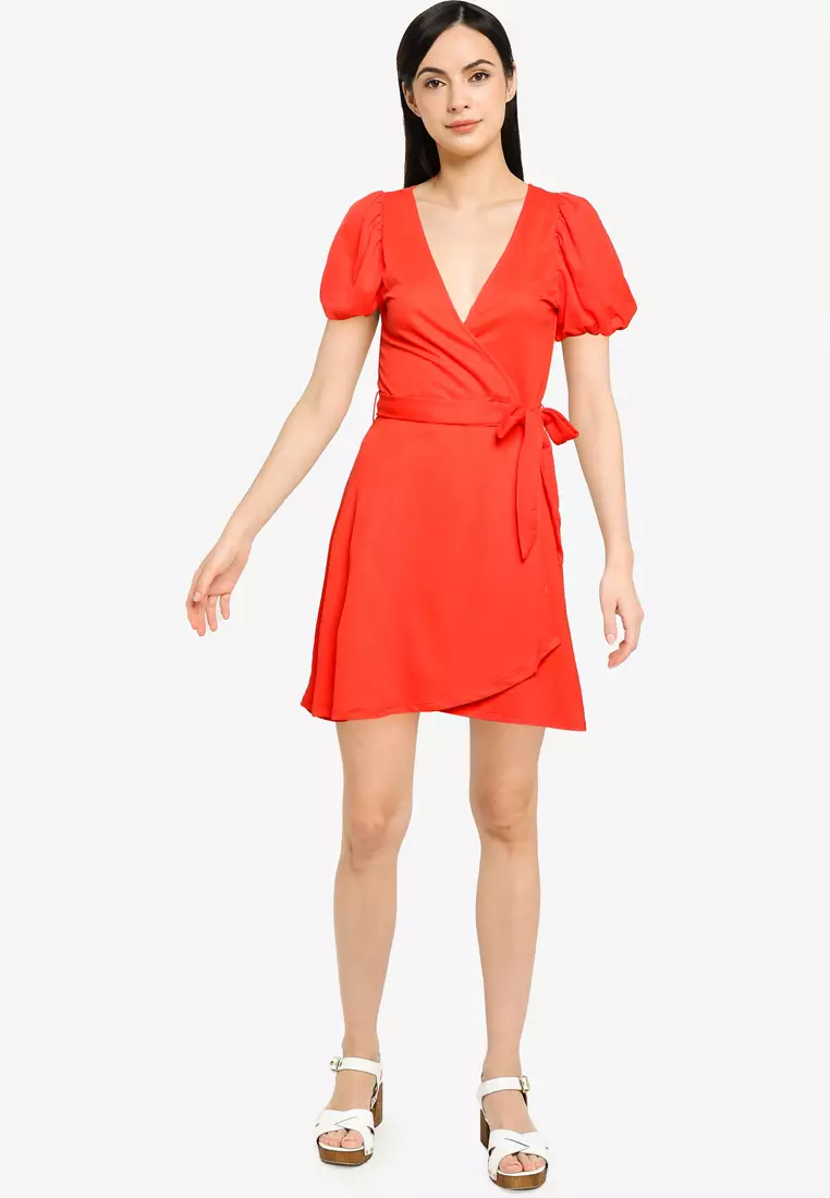 Buy Springfield Short Sustainable Viscose Dress 2025 Online | ZALORA ...