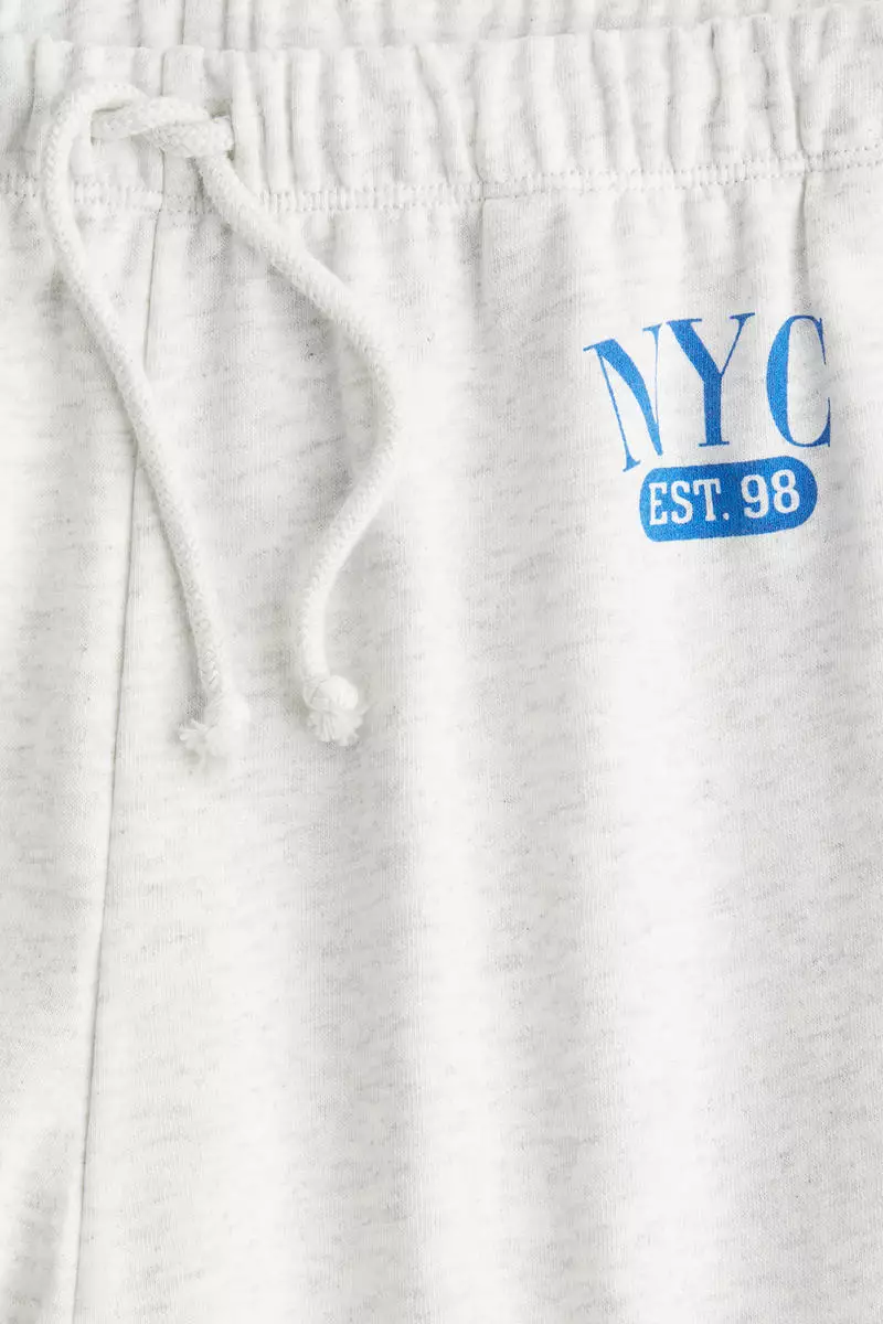 Wide motif-detail joggers