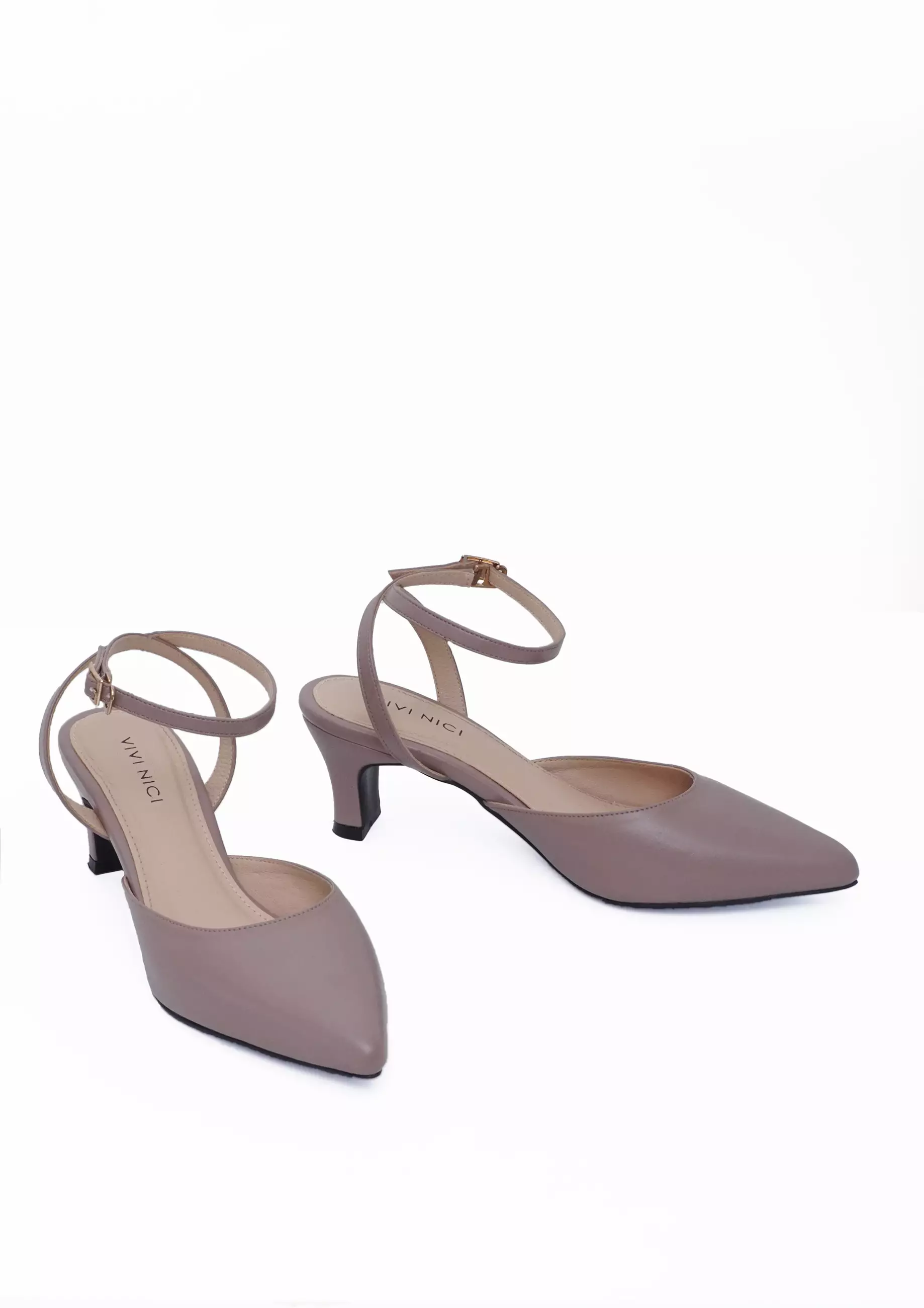 VIVI NICI - Questa Sepatu Sandal Mules Hak 5 Cm Mauve Purple