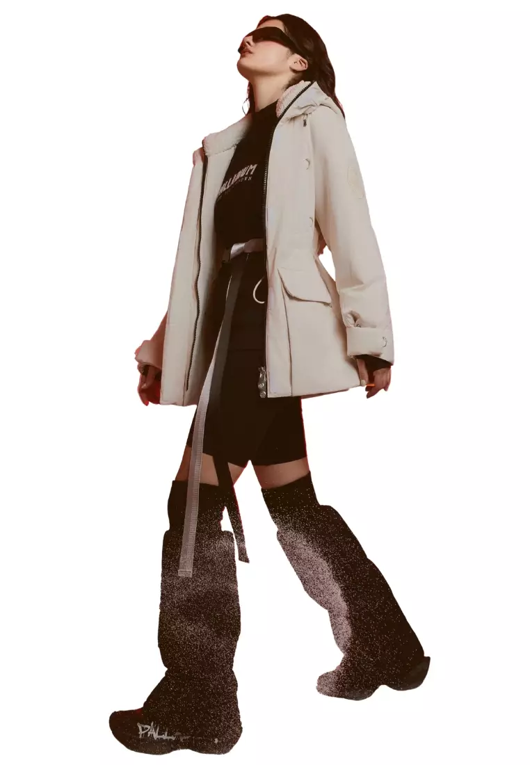 WOMEN'S LOOSE FIT CARGO HOODED JACKET