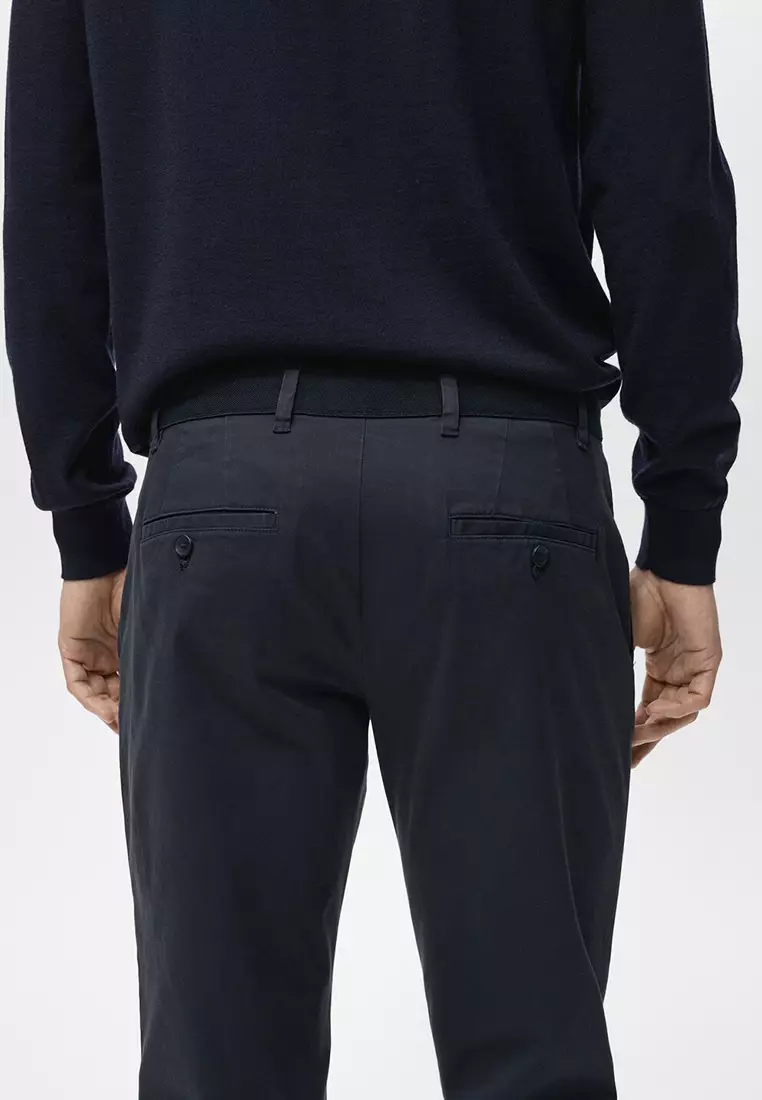 Prato Cropped Tapered Chino Trousers