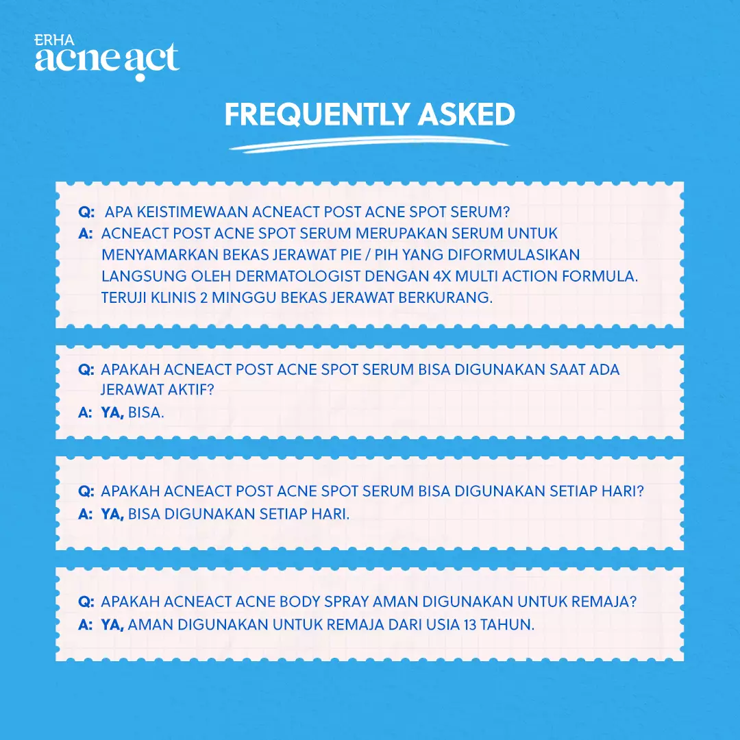 ERHA Acneact Post Acne Spot Serum 30ml - Serum Bekas Jerawat | Tranexamic Acid | Niacinamide