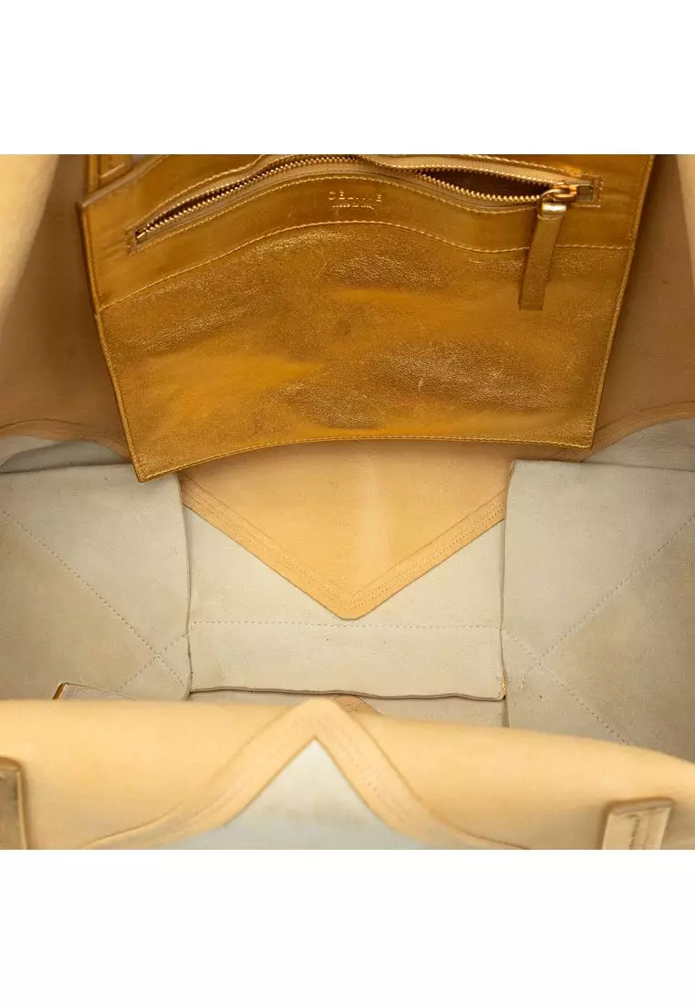 Pre-Loved Celine Bicolor Lambskin Horizontal Cabas Tote