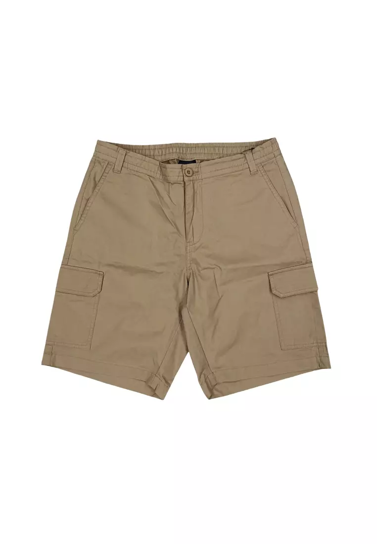 Men's Pull-On Cargo Shorts - Brown