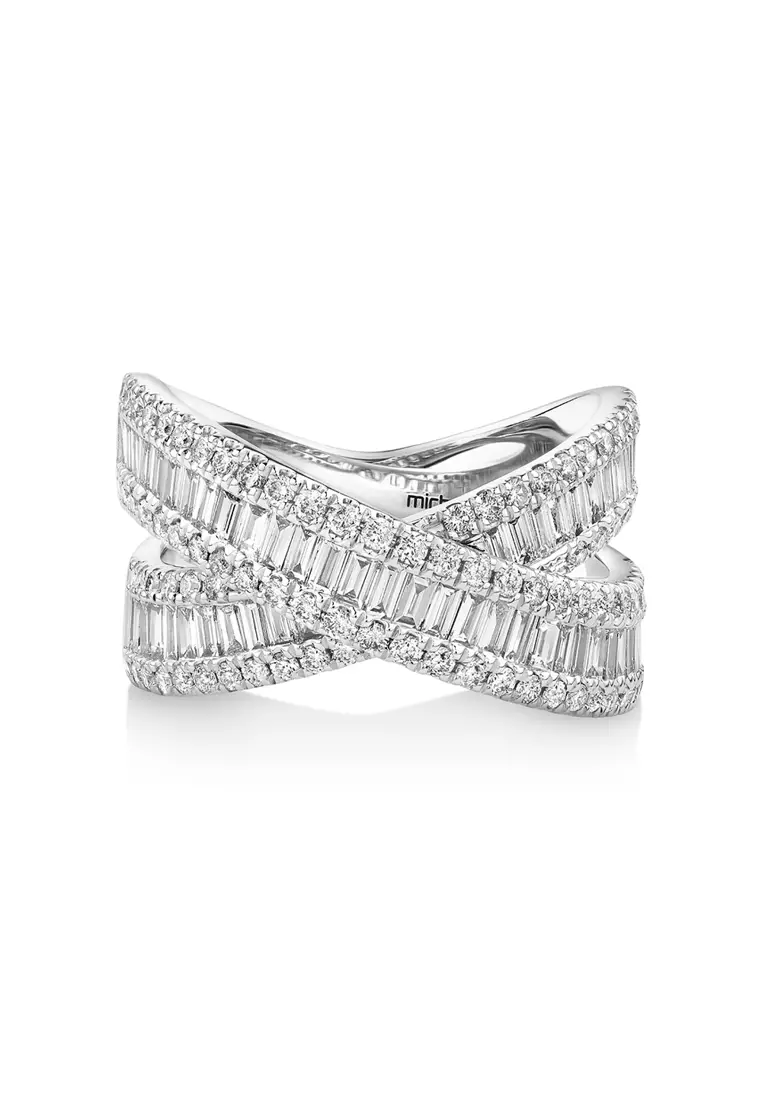 Buy Michael Hill 1.50 Carat TW Diamond Crossover Ring in 14kt
