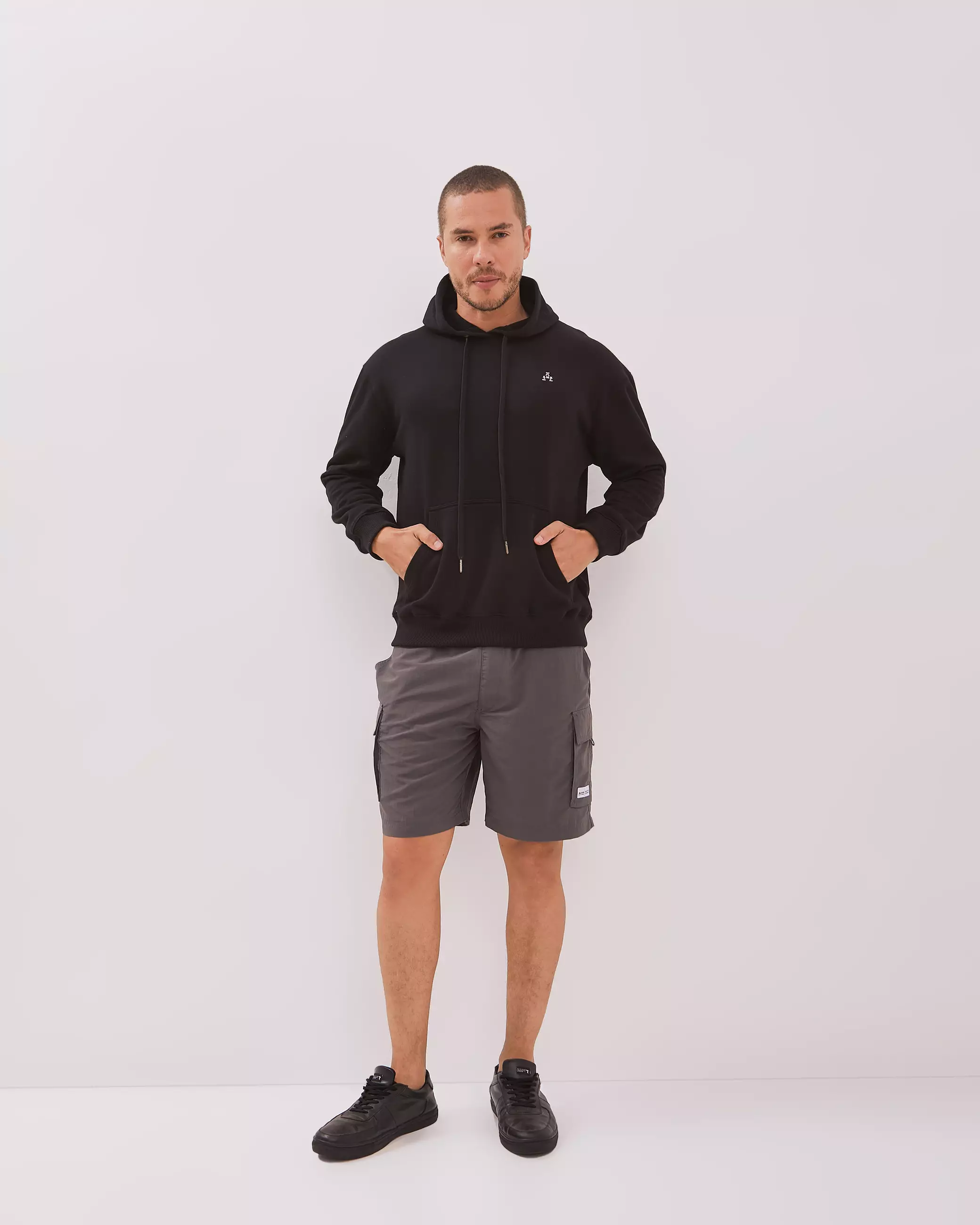 AMK Hoodie Panjang Pria JC Rayder L/S Black