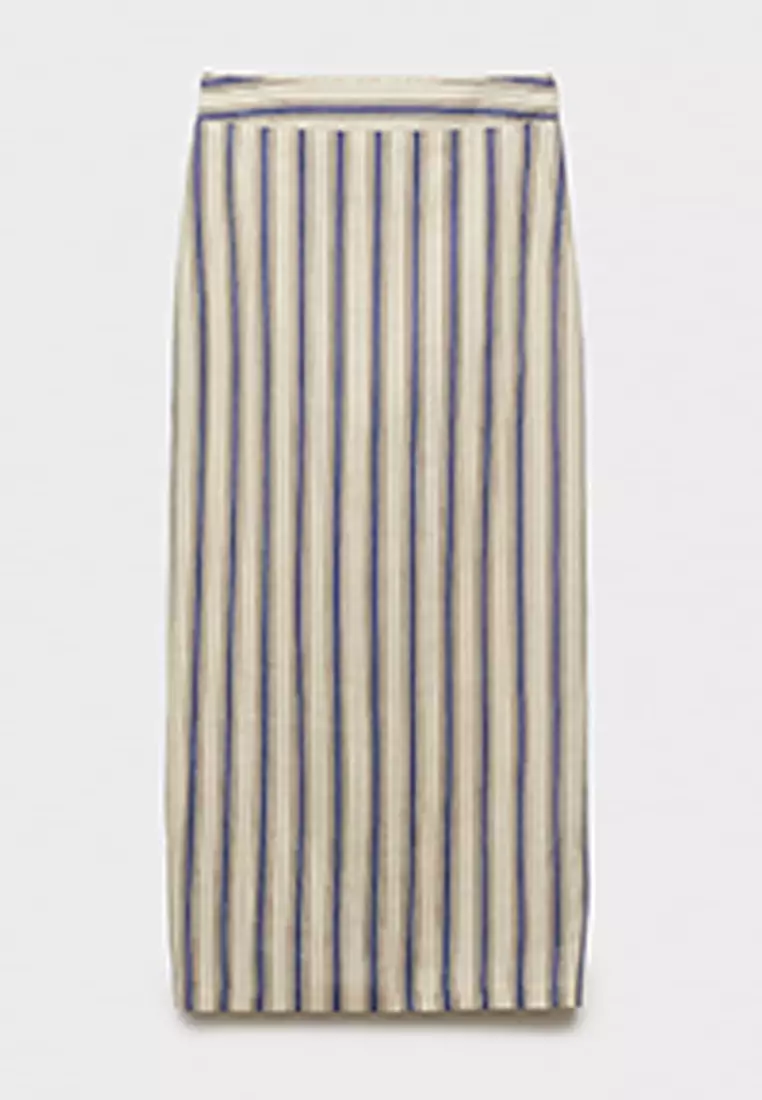 Striped Linen Skirt