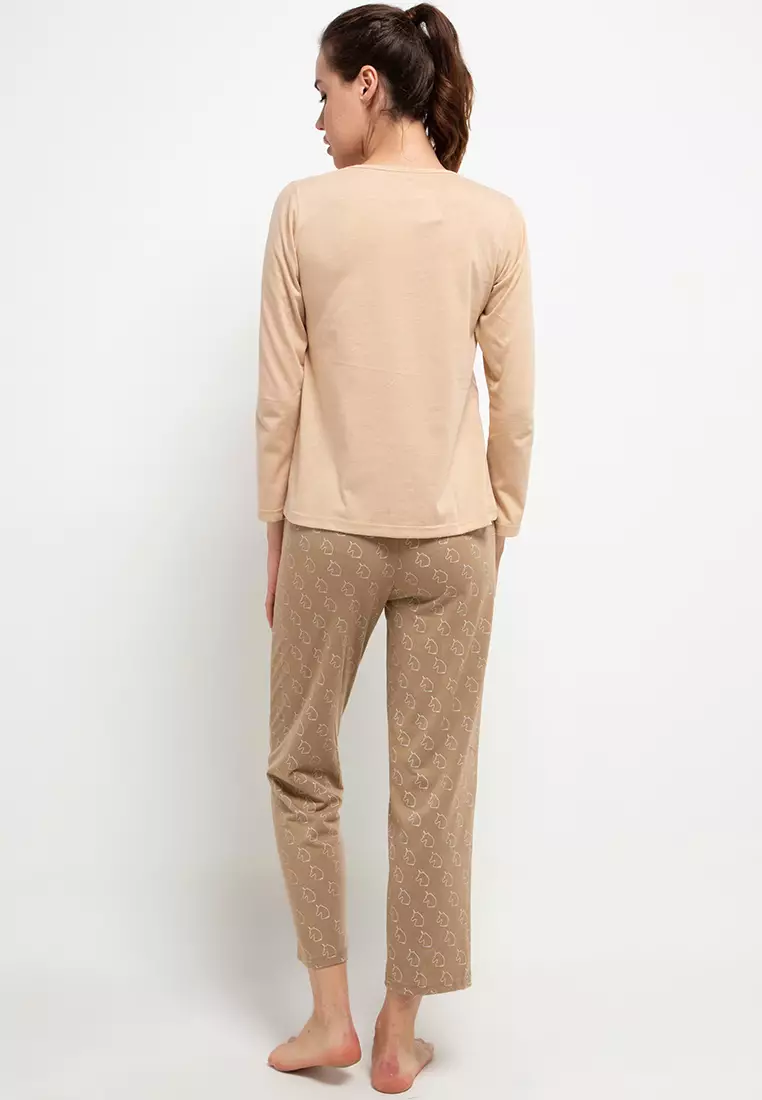 Pyjama Pijama Long Sleeve Long Pants Sleepwear