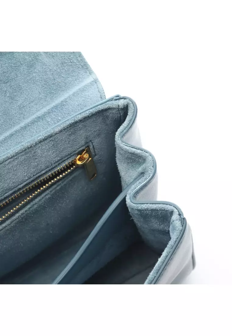 Pre-Loved Celine Teen Soft 16 Shoulder bag leather blue