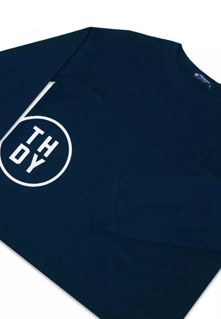 LTC57 lv evo waist navy kaos lengan panjang hijab ladies