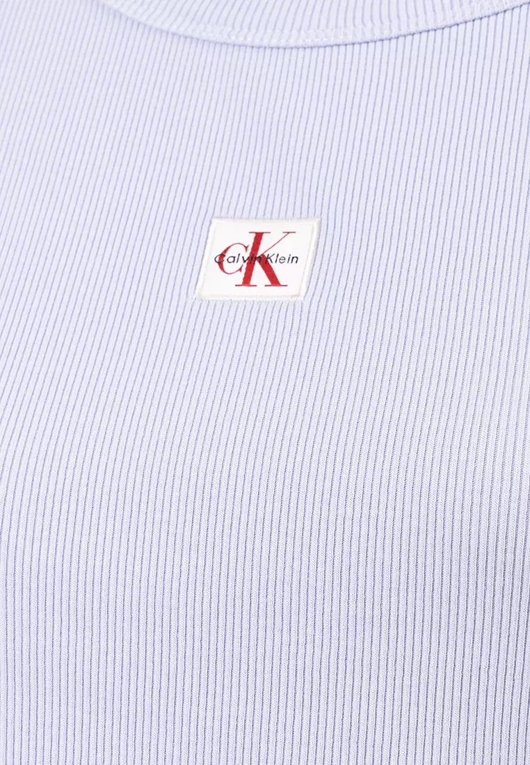 羅紋短版T恤 - Calvin Klein Jeans