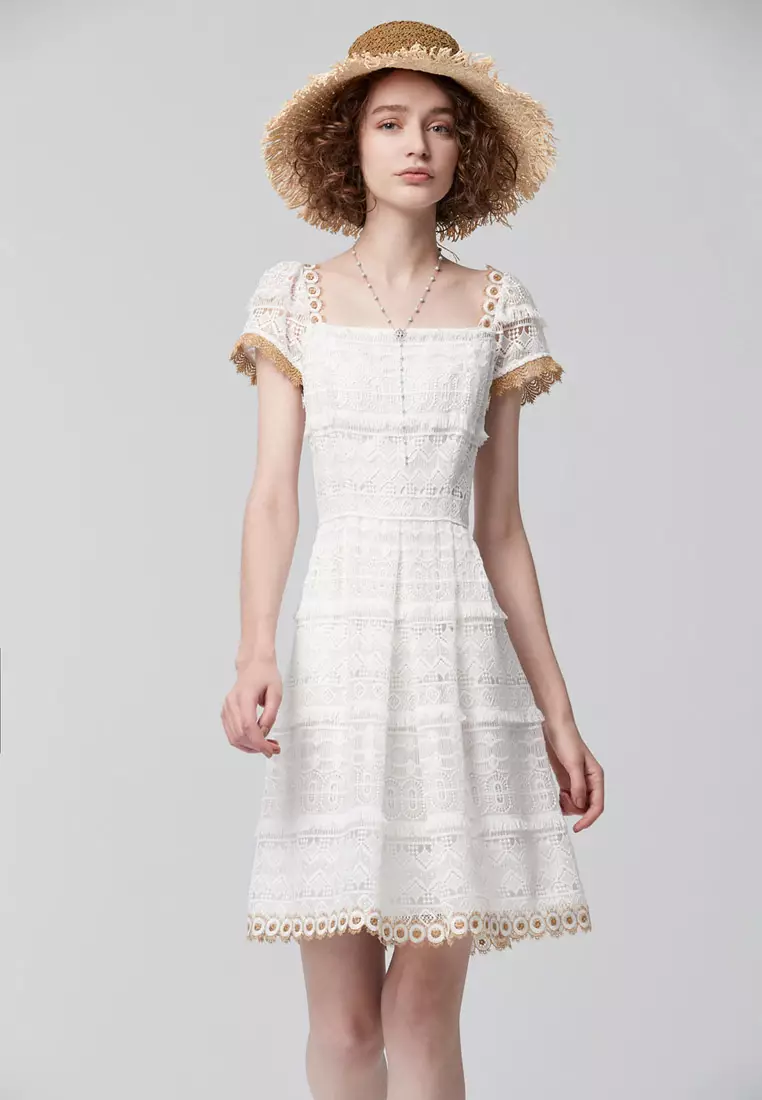 White lace clearance dress online