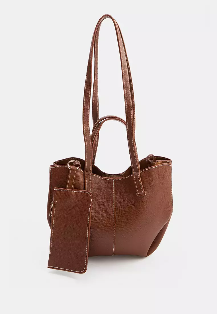 Buy Trendyol Tan Small Size Stitched Detailed Women'S Bag With