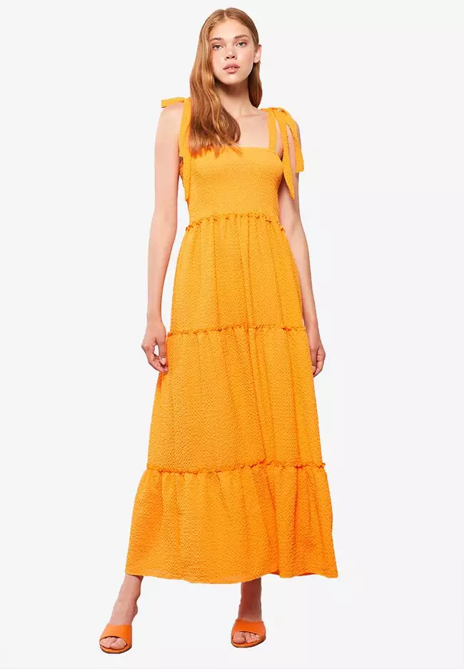 Buy LC WAIKIKI Seekersucker Maxi Dress Online ZALORA Malaysia