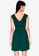 ZALORA BASICS green V-Neck Ruffle Mini Dress AFFBBAA74525D8GS_2