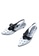 House of Avenues white Ladies Allover Print Slingback Heel Pumps 4395 White C38D6SH484AF42GS_4