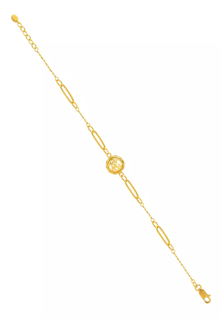 TOMEI Fortune Turns Bracelet, Yellow Gold 916