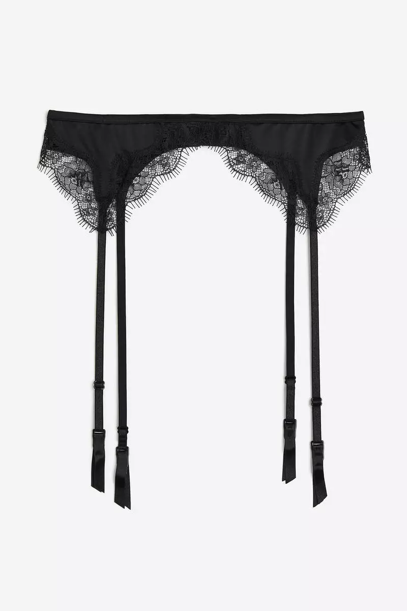 Buy H&M Lace-trimmed suspender belt 2023 Online | ZALORA Philippines