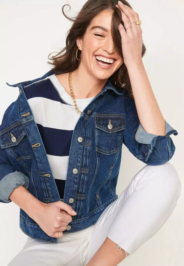 Old navy womens blue jean jacket online