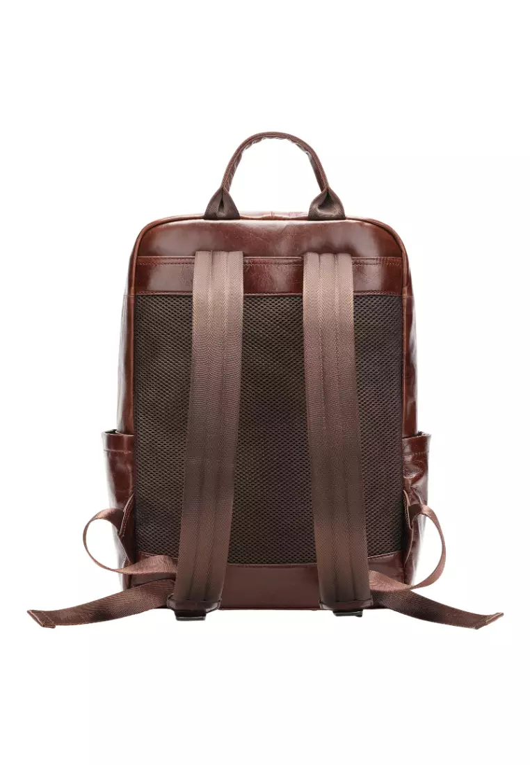 Buy Lara New Arrival Genuine Leather Men's Backpack First Layer