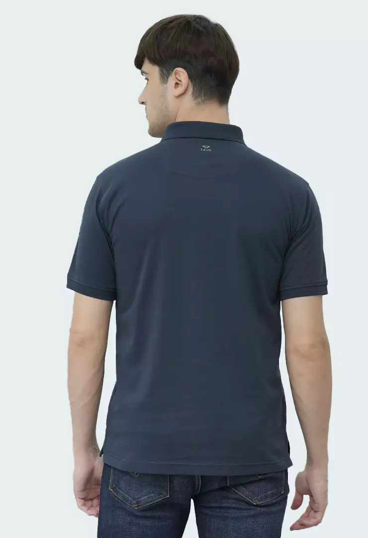 LGS - Kaos Polo Casual Pria Lengan Pendek Kerah Wangky Slim Fit - JWS.325.J3407F.01.C