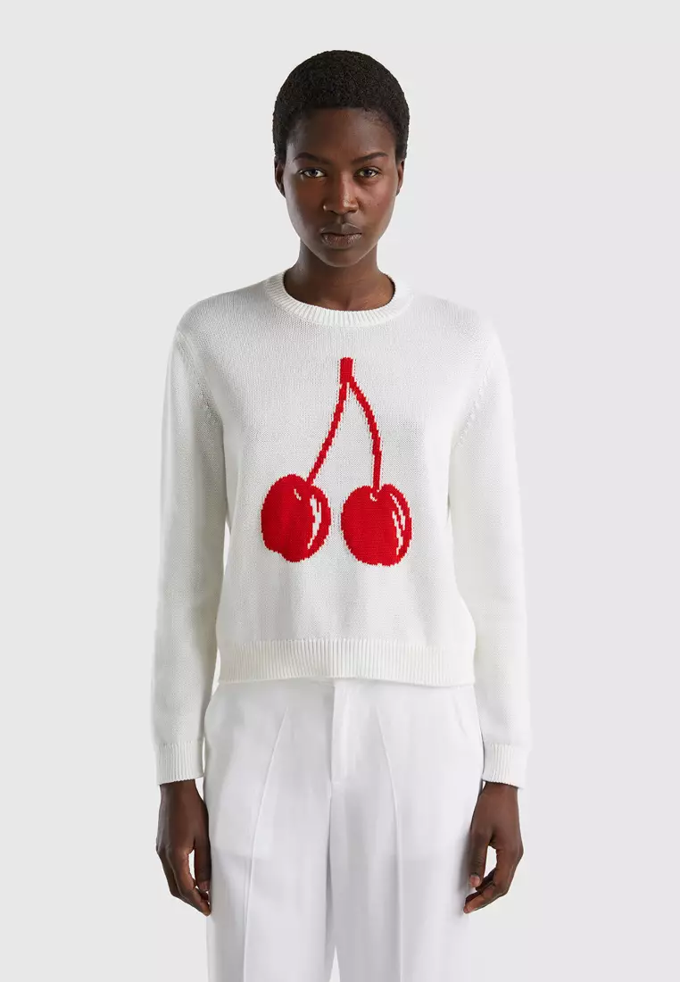 White color sweater on sale