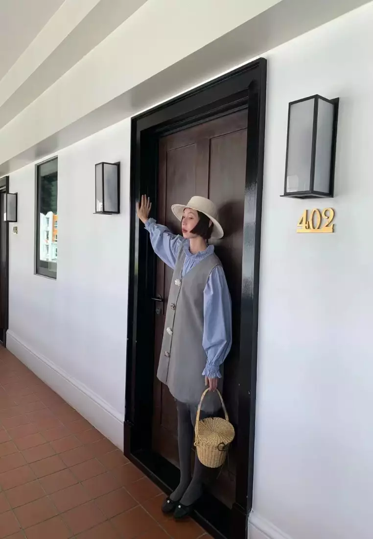 Button Front Swing Mini Dress