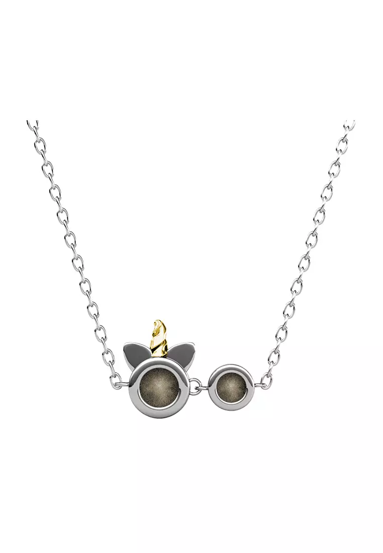 Unicorn Pendant WG - Kalung Crystal Swarovski by Her Jewellery
