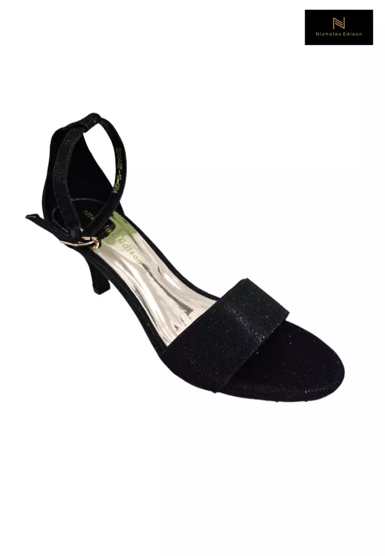 Nicholas Edison Heel Agra Black