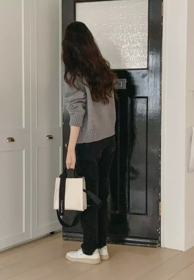 RICKY MINI Canvas Crossbody Bag Ivory