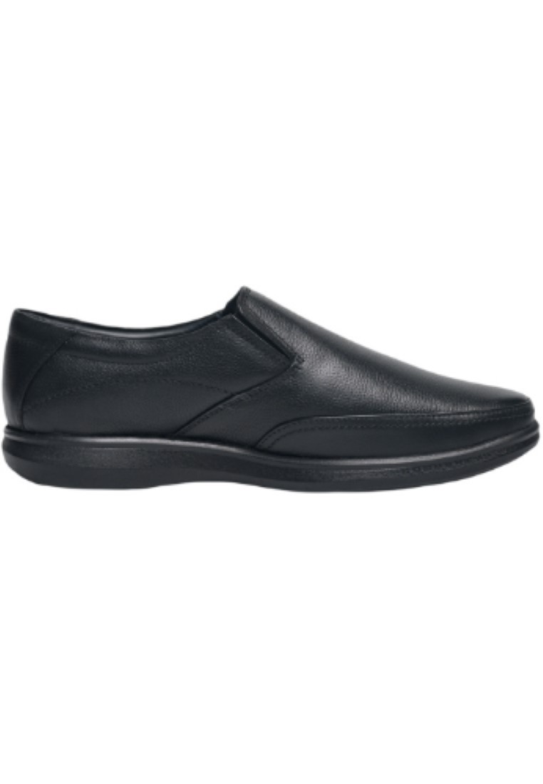 Black Loafers/ Slip Ons Leather Shoes Men Breathable Cow Leather Men Walking Shoes Comfortable Driving Footwear -OXHIDE XLITE2 N2