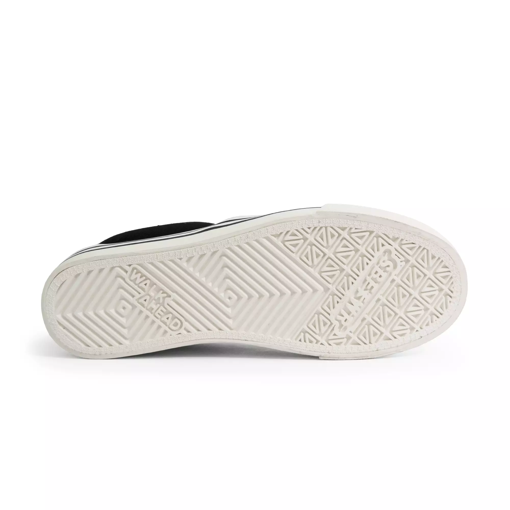 SABA Vintage Slip On All Black White LX - Sepatu Sneakers Casual Pria Wanita