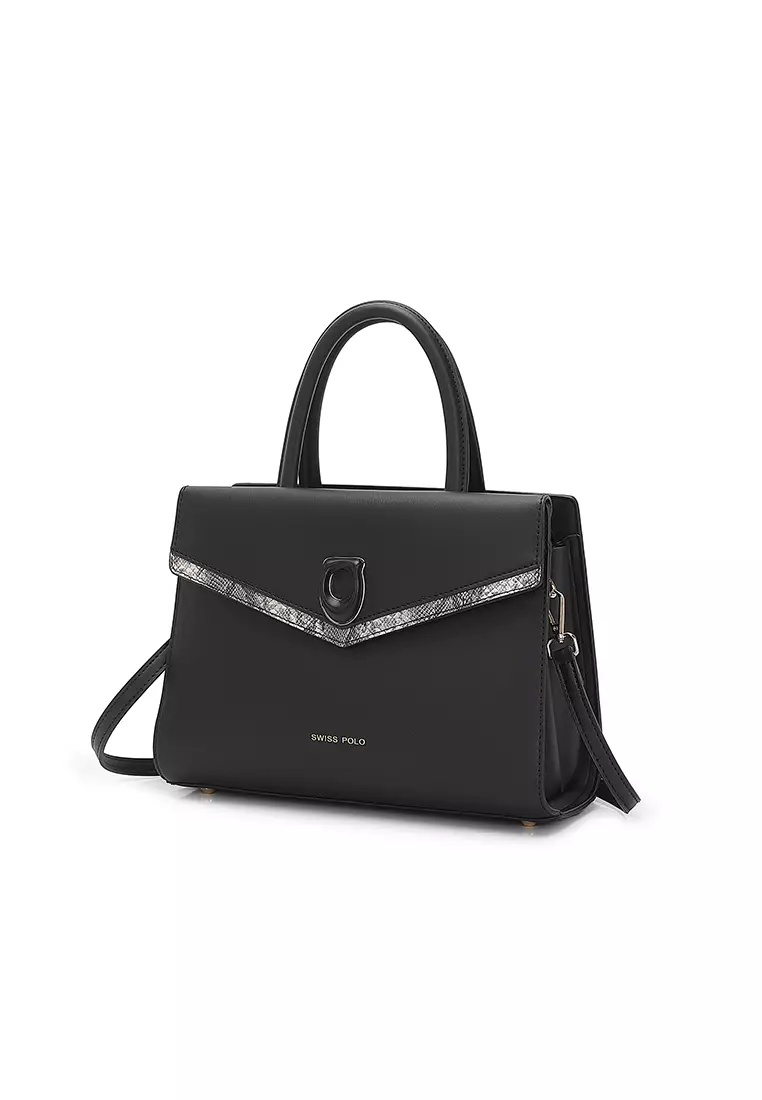Women's Top Handle Bag / Sling Bag / Crossbody Bag / Shoulder Bag (Tas Tangan / Tas Selempang / Tas Bahu) - Hitam