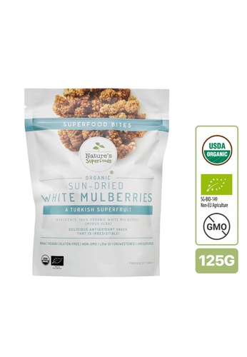 Nature's Superfoods Nature's Superfoods Organic Sun-Dried White Mulberries 125g A6C2DESCEACB30GS_1