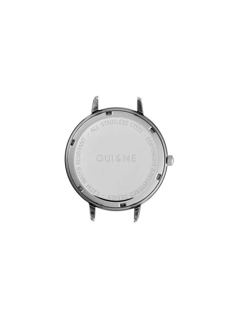[Sustainable Watch] Oui & Me Petite Fleurette 32mm Silver Stainless Steel Women's Quartz Watch ME010127