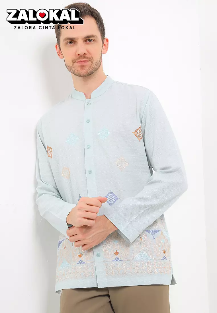 Herbal Garden Long Sleeve Baju Koko