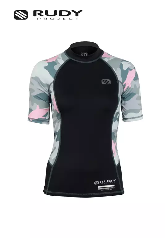 Riva Women's Rash Guard - Pink/Black